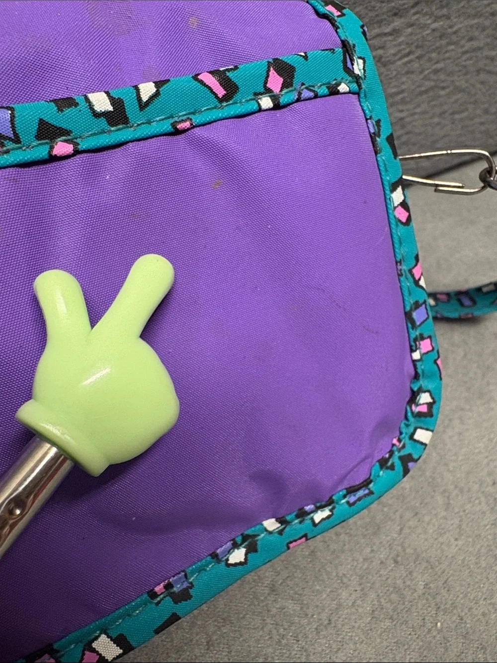 Disney‎ Minnie Mouse Purple and Teal Kids Wristlet Purse